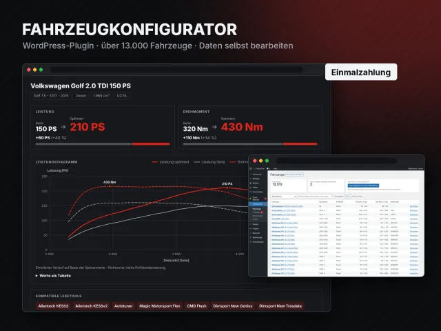 WordPress-Plugin Fahrzeugkonfigurator